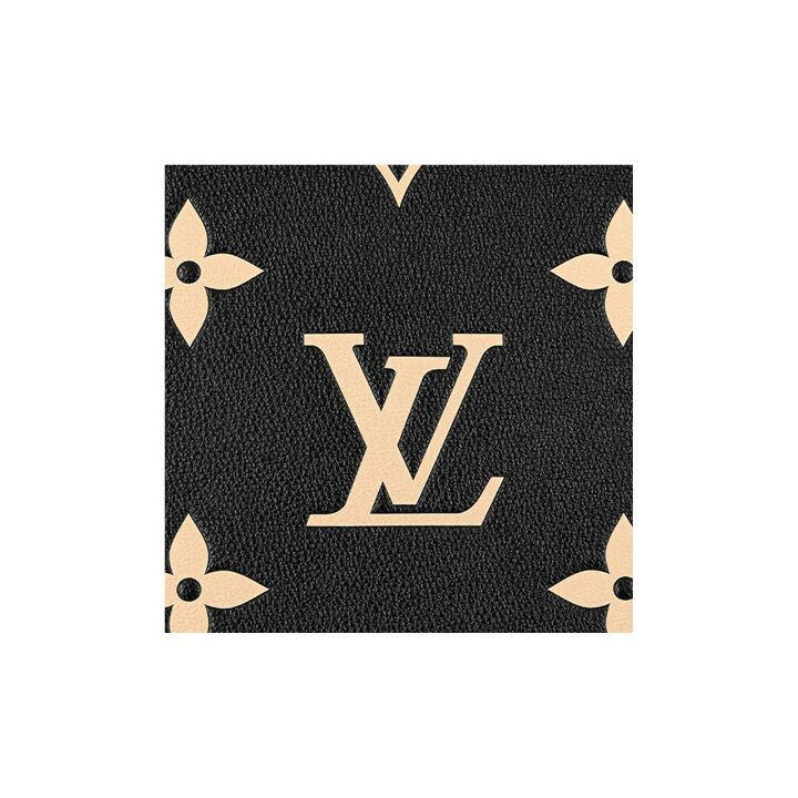 LOUIS VUITTON GRAND PALAIS系列 经典Logo印花双色压纹 粒面牛皮革 单肩手提包 女款 黑色