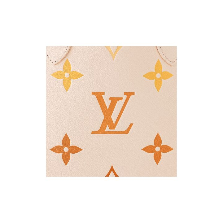 LOUIS VUITTON NEVERFULL MM 夏季限定 渐变老花压印 牛皮 托特包Tote包购物袋手提包 中号 女款 米色