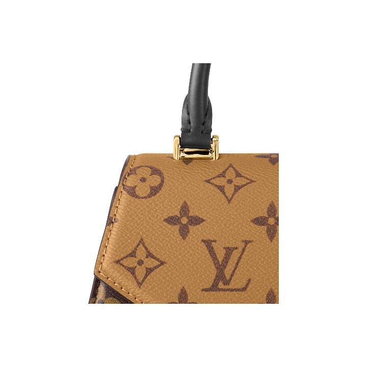 LOUIS VUITTON Tilsitt系列 老花满印可拆卸可调节肩带 涂层帆布拼牛皮革 扇子包手提单肩斜挎包 女款 棕色