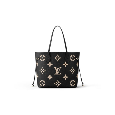 LOUIS VUITTON ONTHEGO 老花 软压纹粒面皮革 Tote包购物袋托特包手提单肩包 中号 女款 大象灰