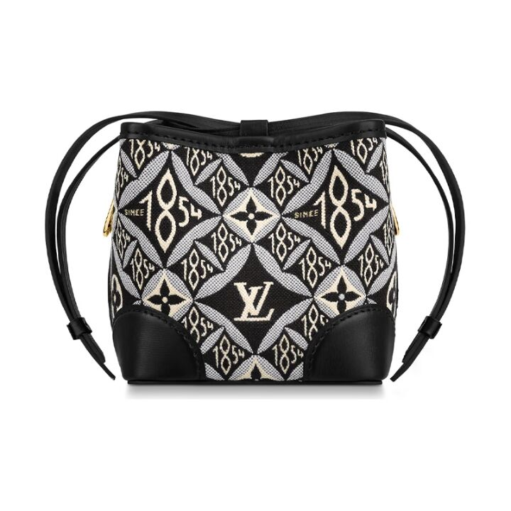 LOUIS VUITTON NOE Purse Since 1854花纹 皮革 水桶包手袋单肩包 女款 灰色