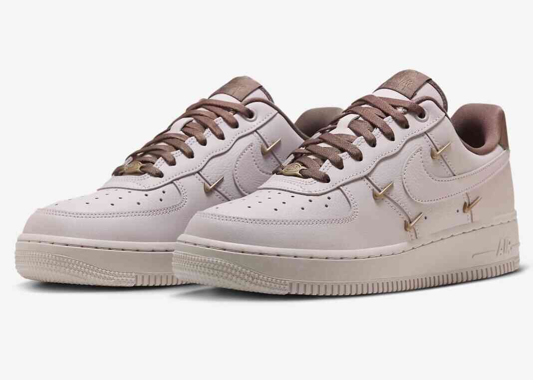 运动鞋, 耐克运动鞋, 空军一号, Nike Air Force 1 Low, Nike Air Force 1, Air Force 1 Low, Air Force 1 - 妮可空军一号低帮LX款 "粉色牛津" 附迷你铜色Swoosh标志