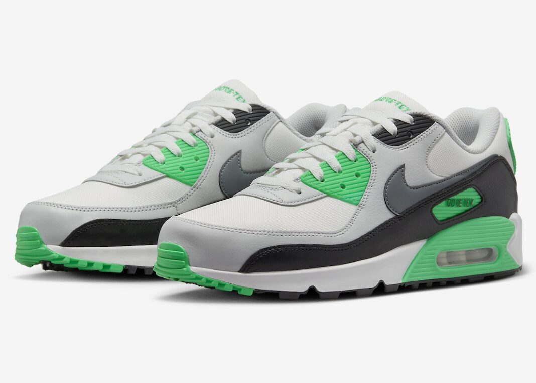 Nike Air Max 90, Nike Air Max, Nike, Gore-Tex, Air Max 90 - 2024年1月发布 "Nike Air Max 90 Gore-Tex"“幸运绿”