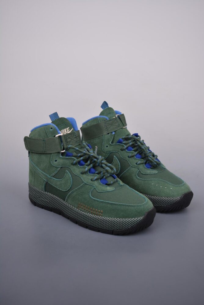 运动鞋, Nike Air Force 1 Mid, Nike Air Force 1, Nike, Air Force 1 - Nike Air Force 1 MID WLID 墨绿黑 货号：FB2348 001K