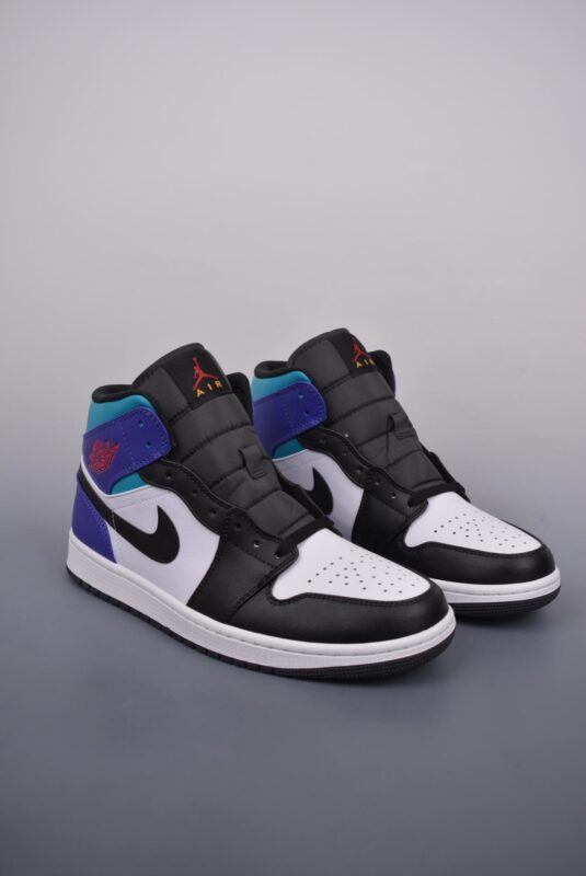 运动鞋, Jordan, Air Jordan 1 Mid, Air Jordan 1, Air Jordan - Air Jordan 1 Mid 黑白紫 纯原系列 货号：DQ8426 154H8