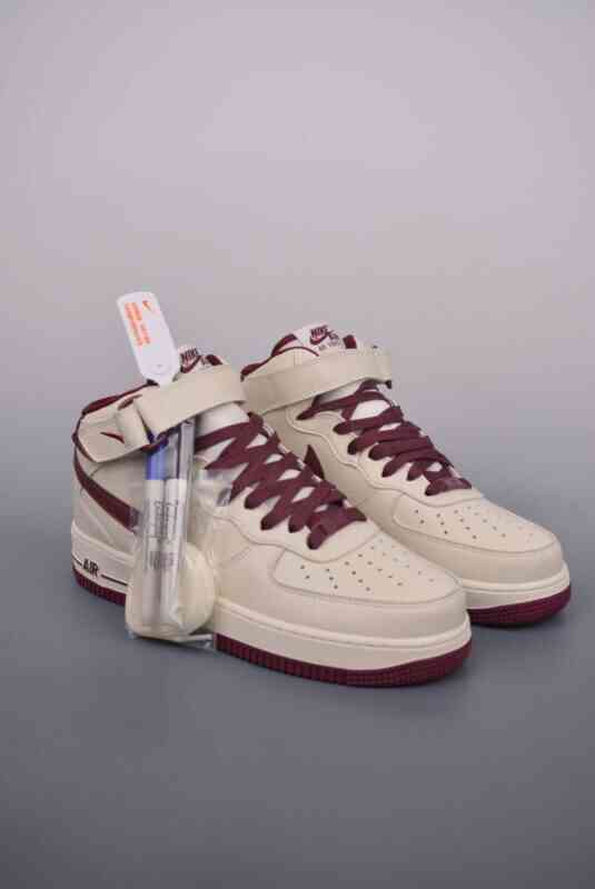 板鞋, Nike Air Force 1 Mid, Nike Air Force 1, Nike, Air Force 1 - Nike Air Force 1 MID 米酒红 鞋子类型：空军板鞋 颜色：米酒红 货号：PA2902 008K