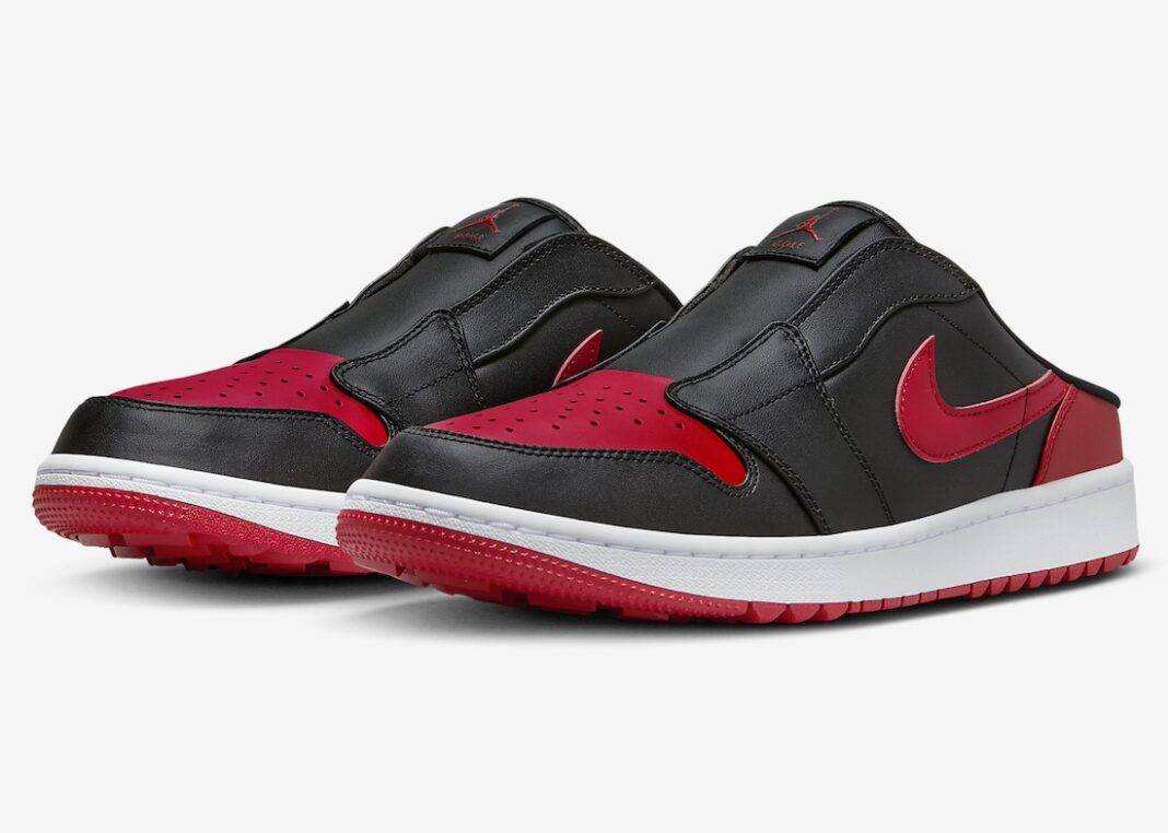 Jordan, Golf, Air Jordan Mule, Air Jordan 1 Low Golf, Air Jordan 1, Air Jordan - 2024年2月发布Air Jordan Mule Golf "Bred"配色