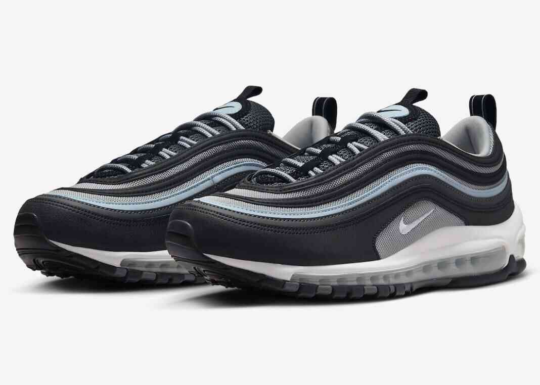 Nike Sportswear, Nike Air Max 97, Nike Air Max, Nike, Air Max 97 - “加入‘SWOOSH!’系列: 女士的Nike Air Max 97 ‘蓝色底漆/铁灰’”